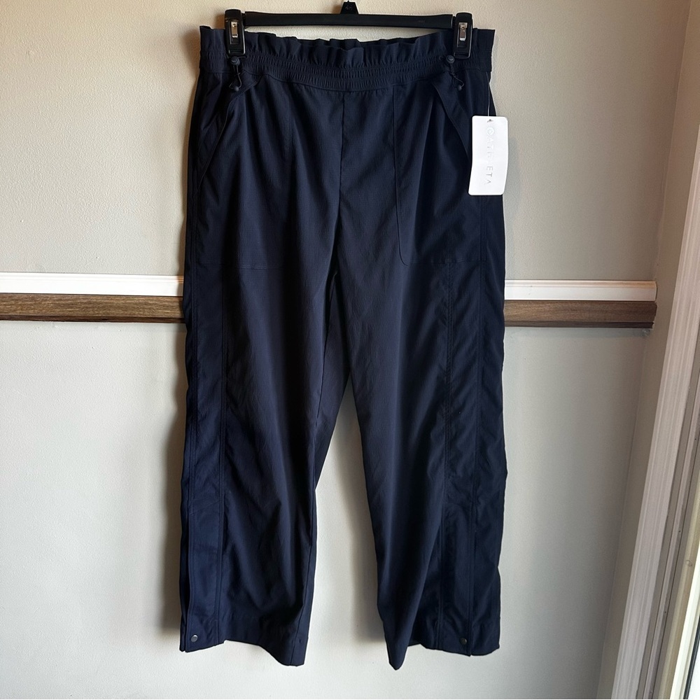 ATHLETA Trekkie High Rise Parachute Pant Navy #533487​​